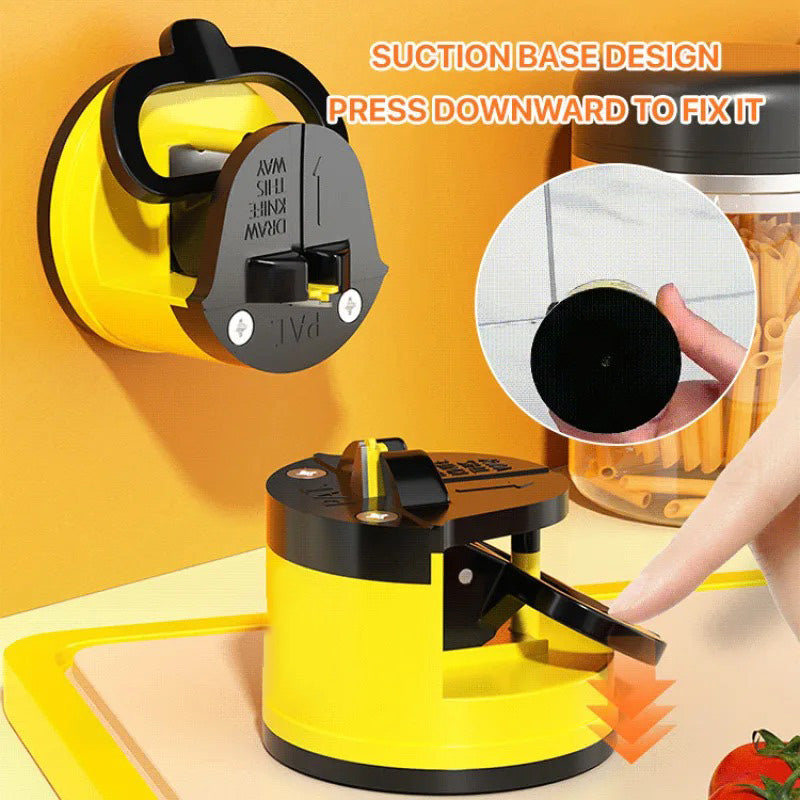 🔪 Mini Suction Knife Sharpener – No Slip, Sharpen Knives In Seconds