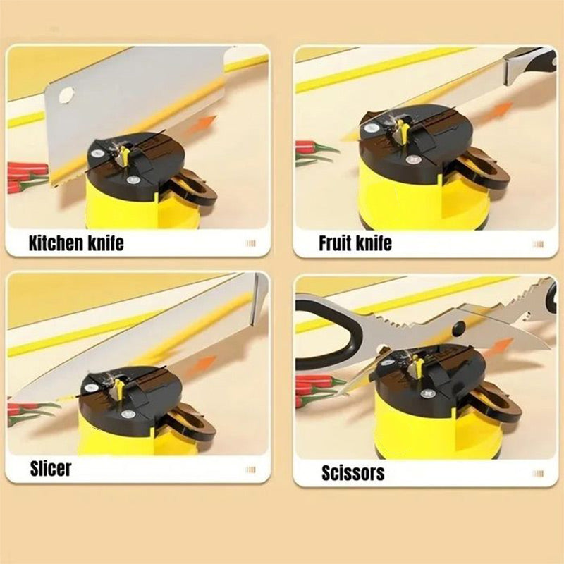 🔪 Mini Suction Knife Sharpener – No Slip, Sharpen Knives In Seconds