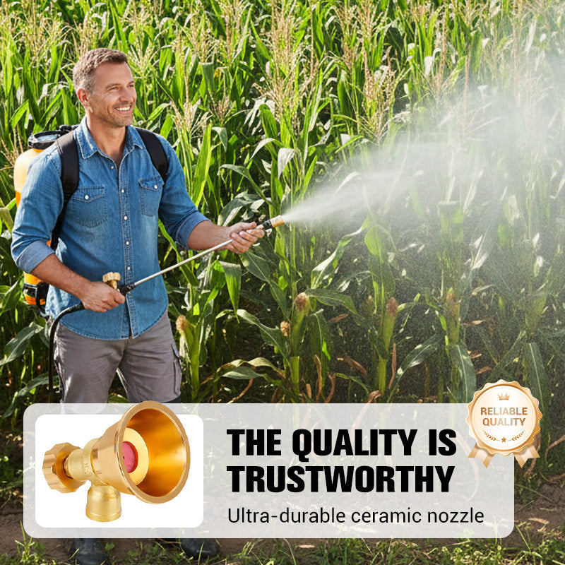 🔥Adjustable Brass Farm Sprayer Nozzle – Fine Even Mist Saves Pesticides & Water