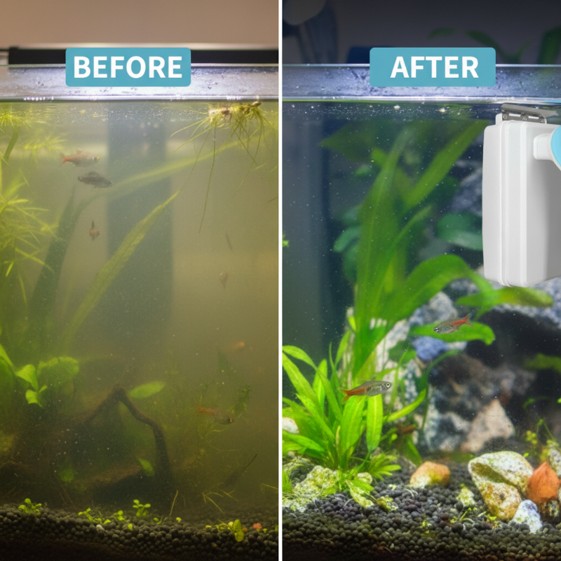 🐠 Keep Your Aquarium Crystal Clear with This Strong Magnetic Glass Cleaner