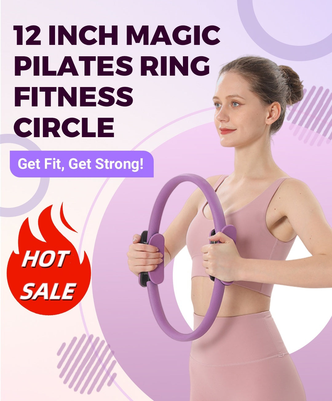 🔥Anti-Slip Pilates Magic Ring Flexible🔥 Fitness Circle for Home Gym Yoga Body Shaping