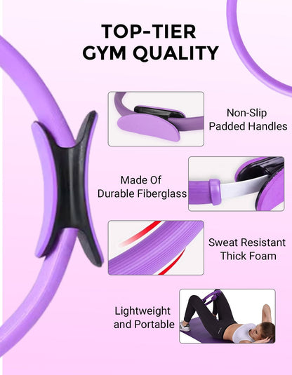 🔥Anti-Slip Pilates Magic Ring Flexible🔥 Fitness Circle for Home Gym Yoga Body Shaping