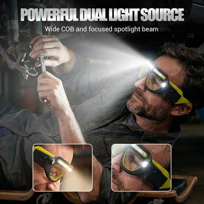 💡 Rechargeable LED Glasses Headlamp – Hands-Free Lighting Anytime, Anywhere