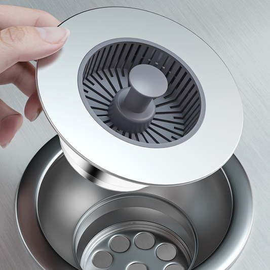 🔥Pop-Up Sink Stopper with Filter | Block Debris & Prevent Drain Clogging