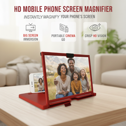 💥👓❤️ Ease Eye Strain, Make Screen “Bigger” | HD Phone Magnifier for Easier Viewing🎬✨