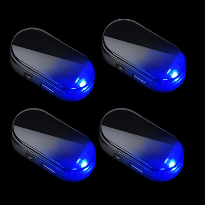🔥50% OFF Solar LED Simulated Car Anti-Theft Warning Lights, Solar Powered Dummy Alarm Strobe Lamp with USB Backup Waterproof Vehicle Security Light 2 Pack