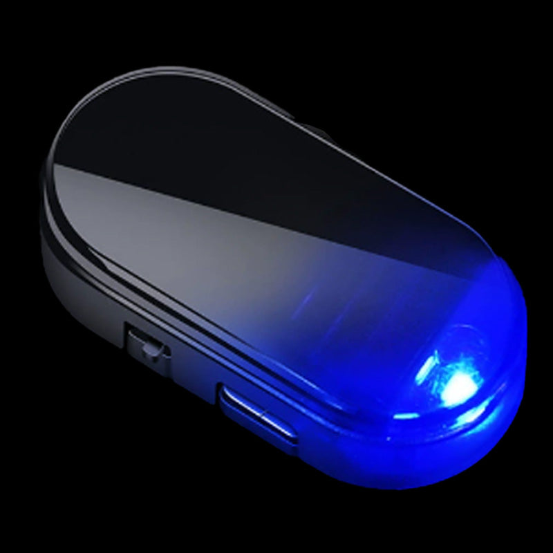🔥50% OFF Solar LED Simulated Car Anti-Theft Warning Lights, Solar Powered Dummy Alarm Strobe Lamp with USB Backup Waterproof Vehicle Security Light 2 Pack