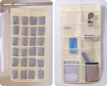 🔥Hot Sale🔥 Double-Sided Hanging Storage Bag | 36 Grids Dustproof Lingerie Organizer