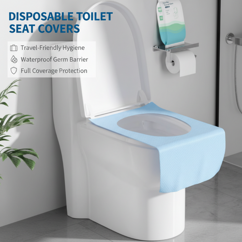 🧻Disposable Waterproof Toilet Seat Covers – Stay Clean, Comfortable & Protected Anywhere
