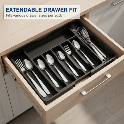 ⚡ Flash Sale Live Now 🎁Extendable Kitchen Cutlery Storage Organizer
