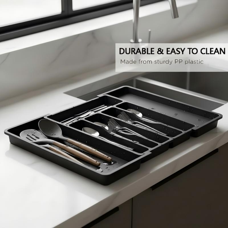 ⚡ Flash Sale Live Now 🎁Extendable Kitchen Cutlery Storage Organizer