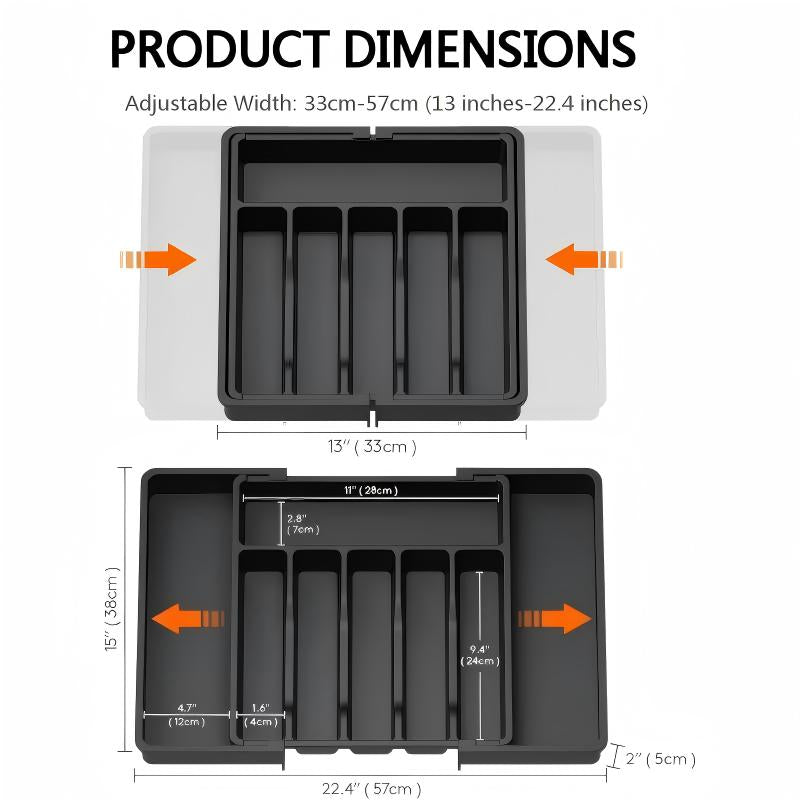 ⚡ Flash Sale Live Now 🎁Extendable Kitchen Cutlery Storage Organizer