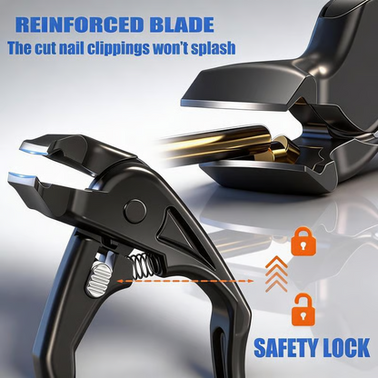 ✂️ Say Goodbye to Thick Toenail Struggles with Large Opening Stainless Steel Clippers & Splash Guard