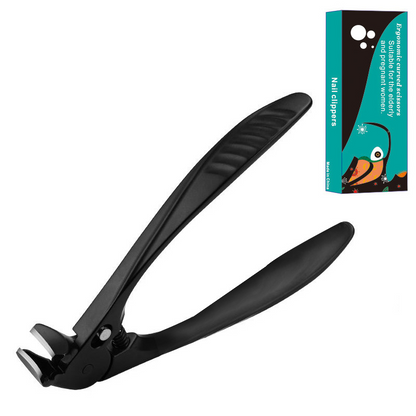 ✂️ Say Goodbye to Thick Toenail Struggles with Large Opening Stainless Steel Clippers & Splash Guard