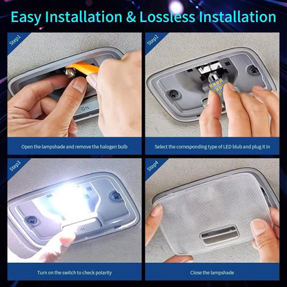🔥 42-Piece Car Interior Lighting Set – Super Bright White for Dome, Reading & Cabin Lights 🚗✨