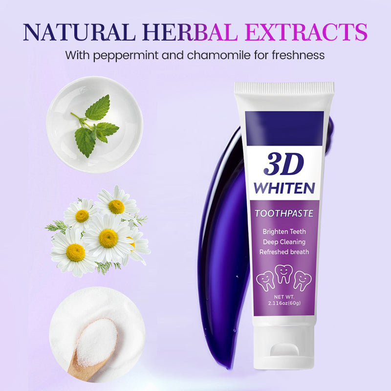 📢Buy 1 Get 1 Free Today - 3D Whitening Toothpaste With Natural Extracts