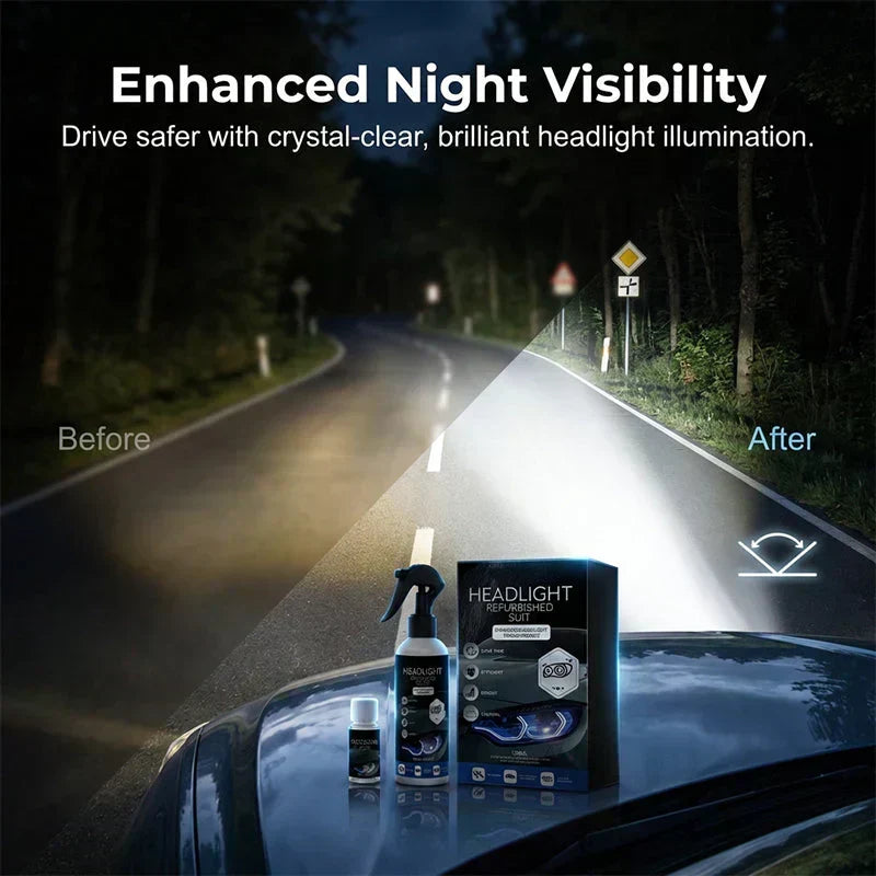🚗🔥 BUY 1 GET 1 FREE🔥Car Headlight Restoration Kit, Remove Yellowing & Haze, Restore Clear Shiny Headlights✨