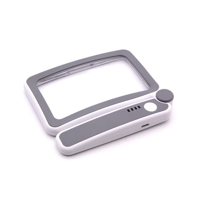 Pocket LED Magnifying Glass Folding Portable Lighted Magnifier for Reading Small Print Elderly