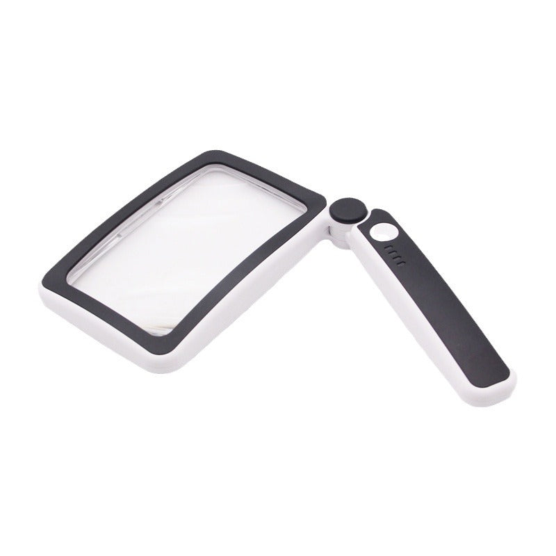 Pocket LED Magnifying Glass Folding Portable Lighted Magnifier for Reading Small Print Elderly