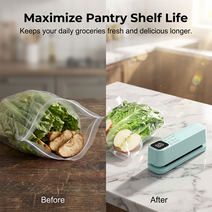 ✨Mini Cordless Vacuum Sealer Machine – Keep Food Fresh Longer with One-Touch Air Sealing 🥩✨