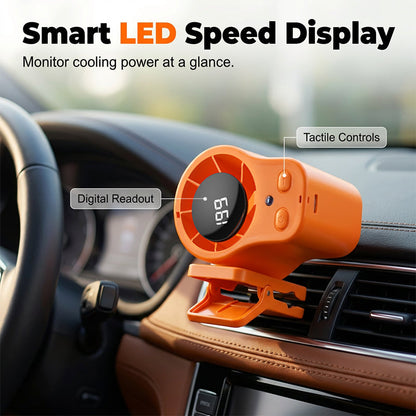 🔥Hands-Free Neck Cooling Fan with LED Display – Stay Cool Anywhere