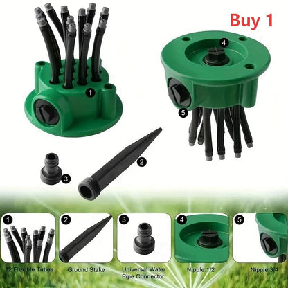💦Water Your Entire Garden with 360° Precision Coverage — No More Hand Watering