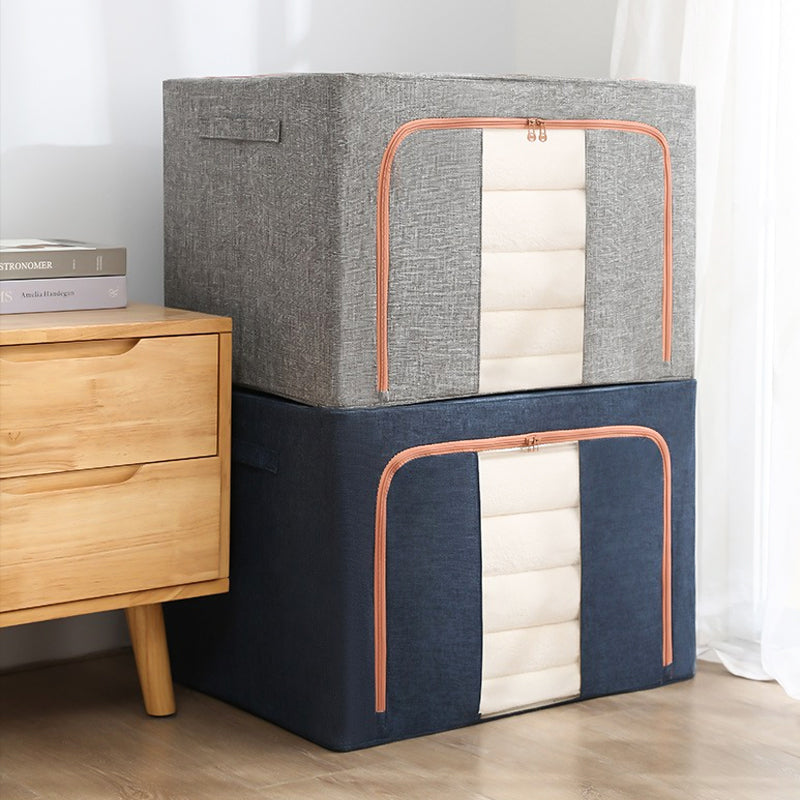 📦 50% OFF NOW! 🧺 Large Capacity Clothing Storage Box – Foldable & breathable fabric – Keeps clothes dust-free, perfect for closet or travel – sturdy handles, easy to carry 🏠