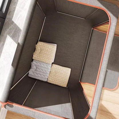 📦 50% OFF NOW! 🧺 Large Capacity Clothing Storage Box – Foldable & breathable fabric – Keeps clothes dust-free, perfect for closet or travel – sturdy handles, easy to carry 🏠