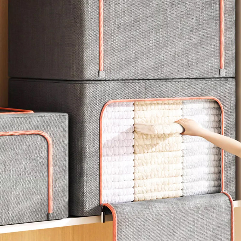 📦 50% OFF NOW! 🧺 Large Capacity Clothing Storage Box – Foldable & breathable fabric – Keeps clothes dust-free, perfect for closet or travel – sturdy handles, easy to carry 🏠