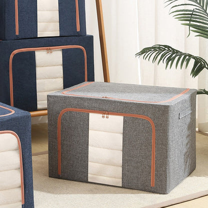 📦 50% OFF NOW! 🧺 Large Capacity Clothing Storage Box – Foldable & breathable fabric – Keeps clothes dust-free, perfect for closet or travel – sturdy handles, easy to carry 🏠