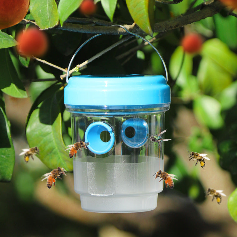 🐝 Solar Powered Hanging Wasp Trap – Safe, Chemical-Free Protection Day & Night