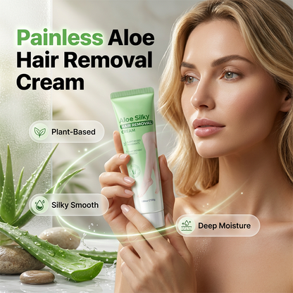 🏆 Last Day Special Price ! 🔥Buy 1 Get 1 Free🎁Gentle Aloe Vera Hair Removal Cream💖