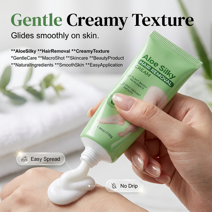 🏆 Last Day Special Price ! 🔥Buy 1 Get 1 Free🎁Gentle Aloe Vera Hair Removal Cream💖