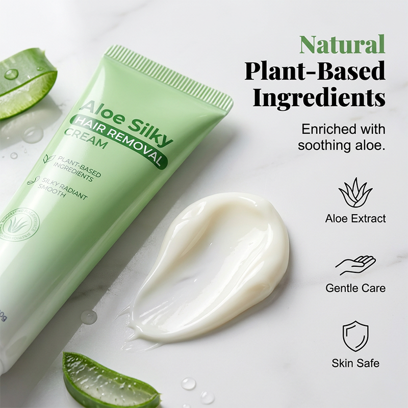 🏆 Last Day Special Price ! 🔥Buy 1 Get 1 Free🎁Gentle Aloe Vera Hair Removal Cream💖