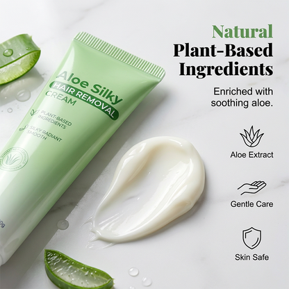 🏆 Last Day Special Price ! 🔥Buy 1 Get 1 Free🎁Gentle Aloe Vera Hair Removal Cream💖