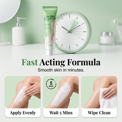 🏆 Last Day Special Price ! 🔥Buy 1 Get 1 Free🎁Gentle Aloe Vera Hair Removal Cream💖