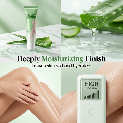 🏆 Last Day Special Price ! 🔥Buy 1 Get 1 Free🎁Gentle Aloe Vera Hair Removal Cream💖