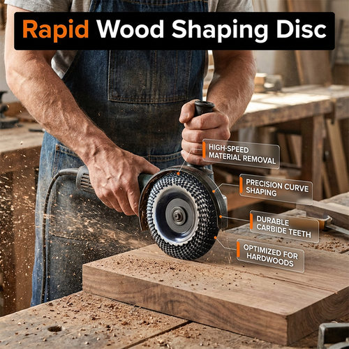 🔥3PCS Carbide Wood Carving Disc | Angle Grinder Wood Shaping & Polishing Wheel
