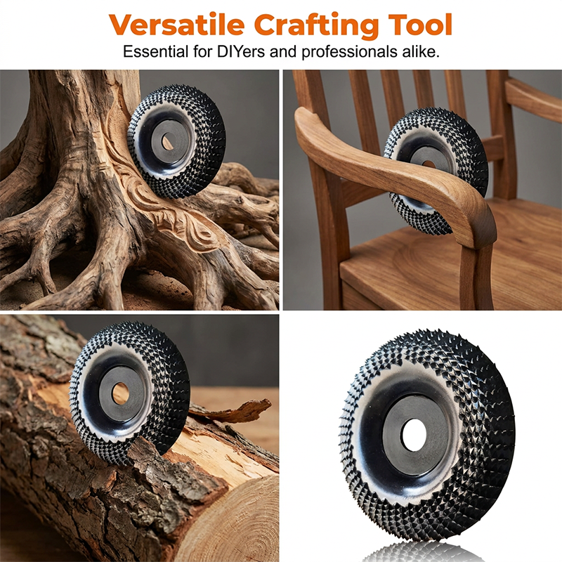 🔥3PCS Carbide Wood Carving Disc | Angle Grinder Wood Shaping & Polishing Wheel