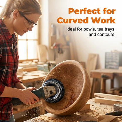 🔥3PCS Carbide Wood Carving Disc | Angle Grinder Wood Shaping & Polishing Wheel