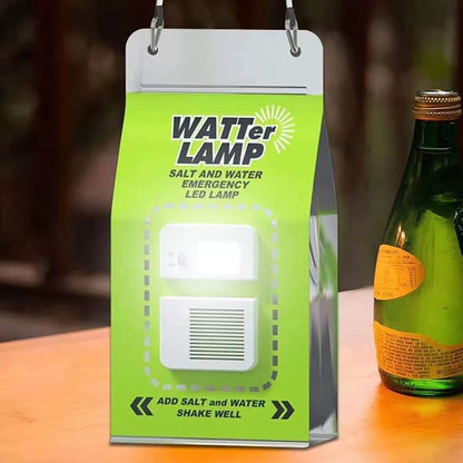 🔦Saltwater Powered LED Emergency Lamp – No Batteries, No Charging Required
