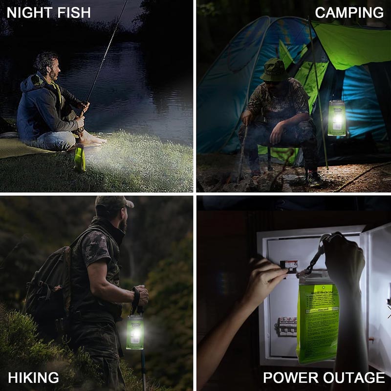 🔦Saltwater Powered LED Emergency Lamp – No Batteries, No Charging Required