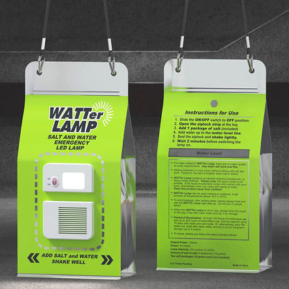 🔦Saltwater Powered LED Emergency Lamp – No Batteries, No Charging Required
