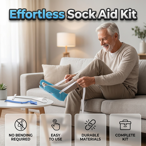 🔥🔥 Sock with a pull-loop that is easy to put on without having to bend down.