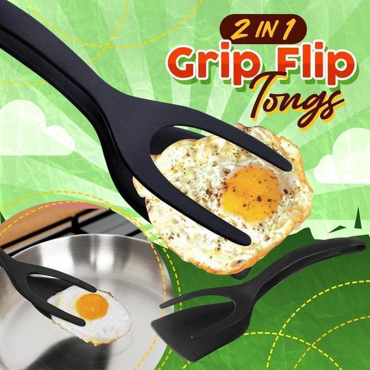 🍳 50% OFF NOW!🥩 2-in-1 Spatula Clip – Heat-Resistant Silicone & Non-Slip Handle