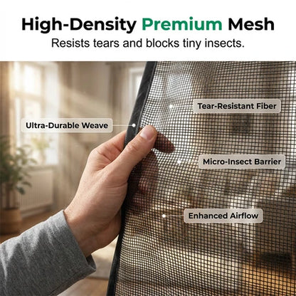 🪰 Easy Install Anti-Mosquito Door Curtain with Magnetic Closure Keeps Insects Out and Fresh Air In Effortlessly