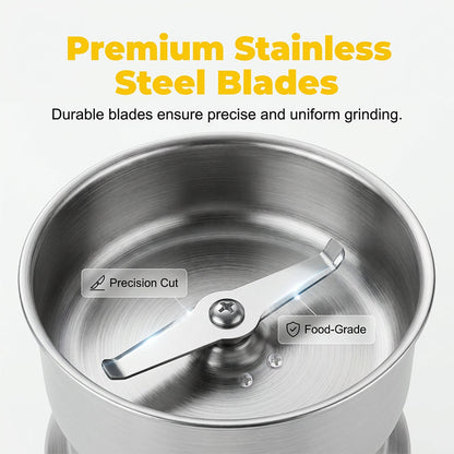 🔥Factory direct sales, monthly sales exceeding 100,000 units, limited-time 50% off🔥 Stainless steel multi-functional portable electric grinder