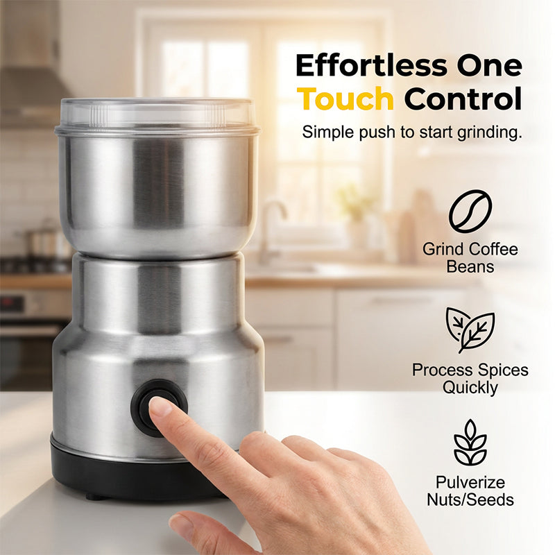 🔥Factory direct sales, monthly sales exceeding 100,000 units, limited-time 50% off🔥 Stainless steel multi-functional portable electric grinder