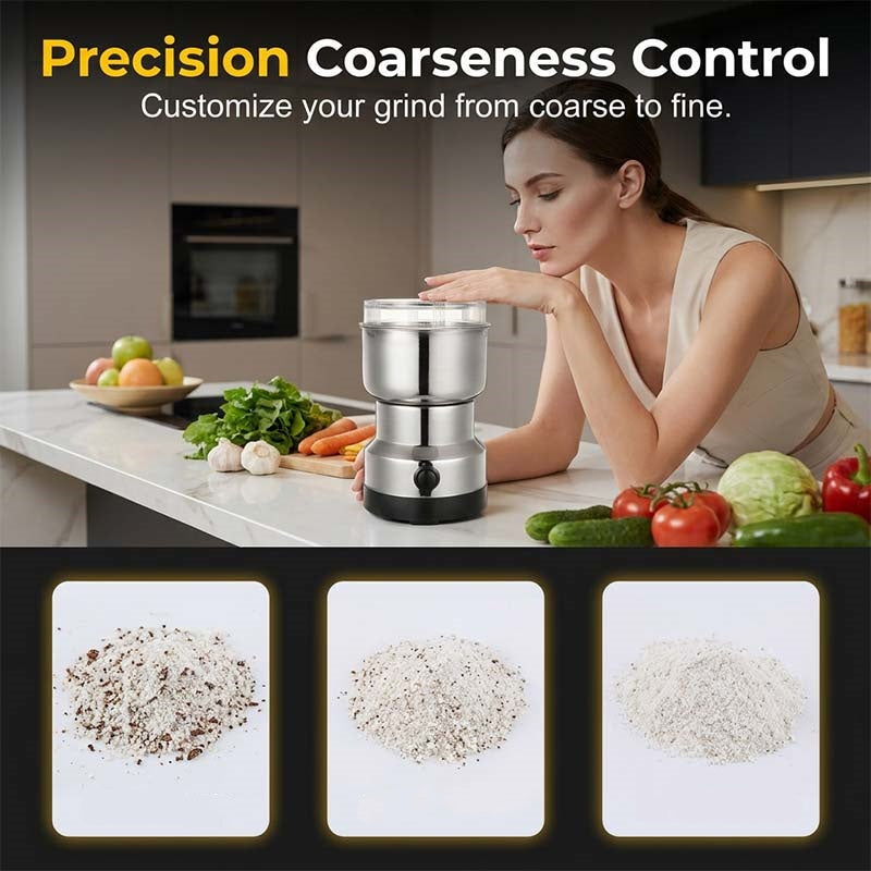🔥Factory direct sales, monthly sales exceeding 100,000 units, limited-time 50% off🔥 Stainless steel multi-functional portable electric grinder