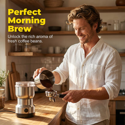 🔥Factory direct sales, monthly sales exceeding 100,000 units, limited-time 50% off🔥 Stainless steel multi-functional portable electric grinder